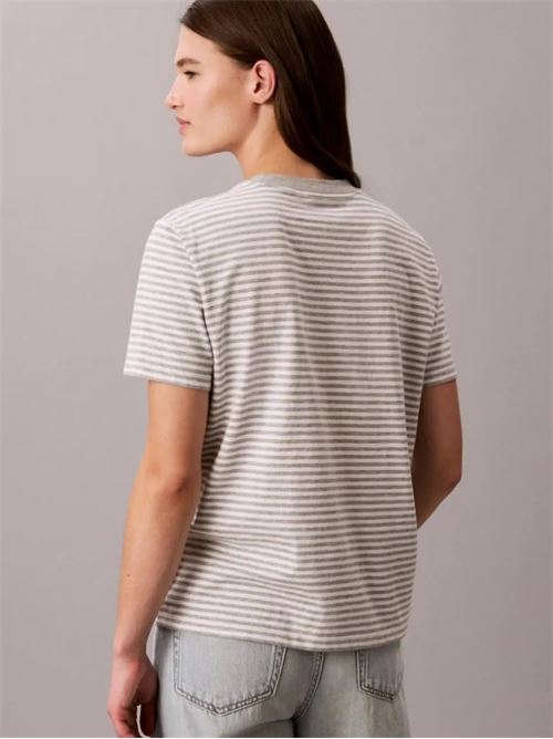 ss classic stripe logo tee CALVIN KLEIN JEANS | LV047G812G21L